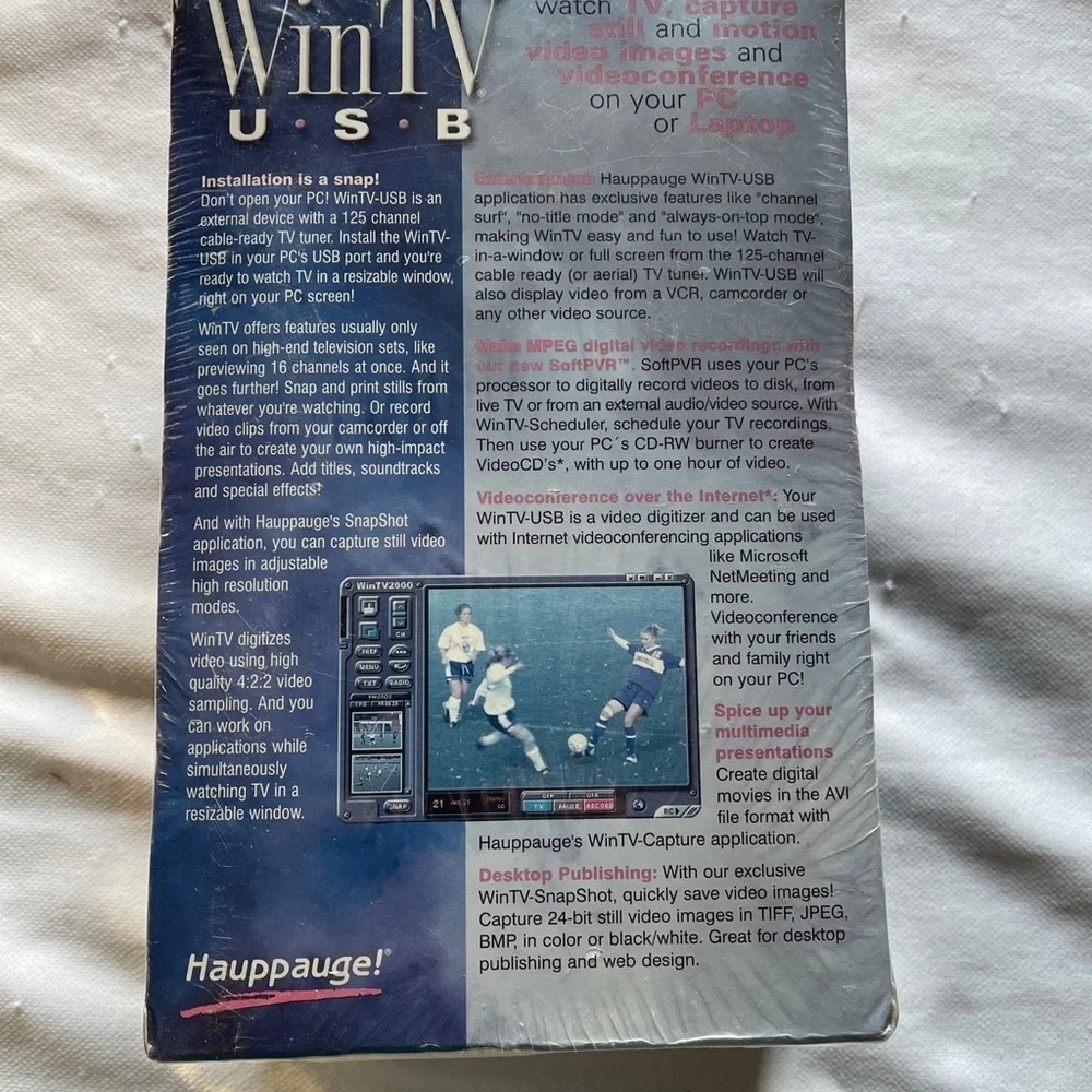 Vintage Hauppauge WinTV USB Model 602 New/Sealed in Retail Box